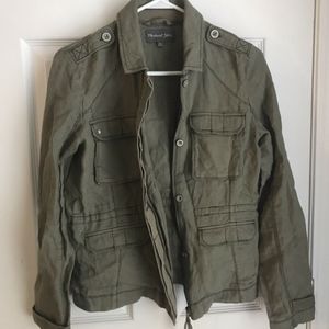 Michael Stars Green Linen Jacket XS